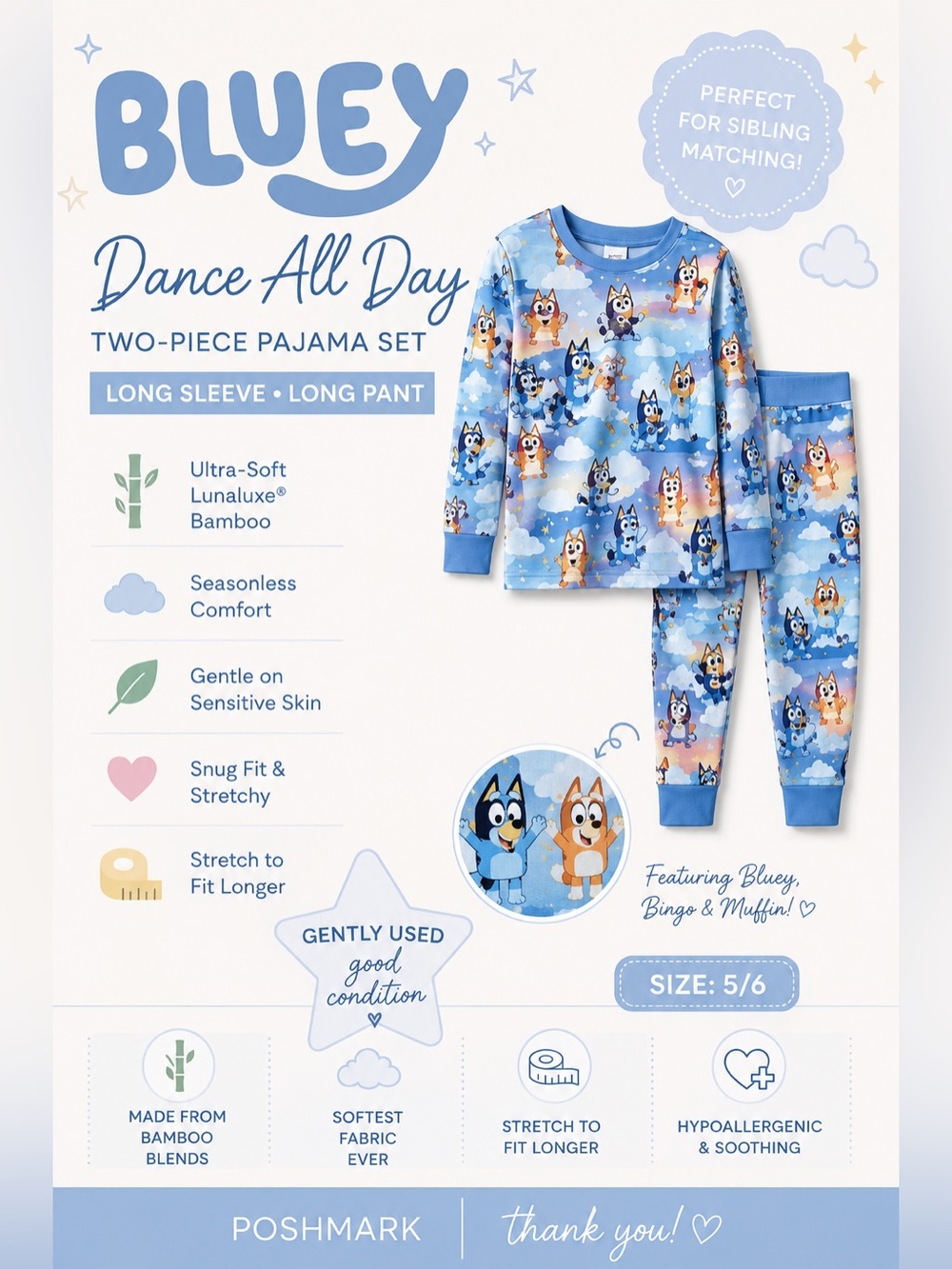 Bluey Pajamas by Little Sleepies